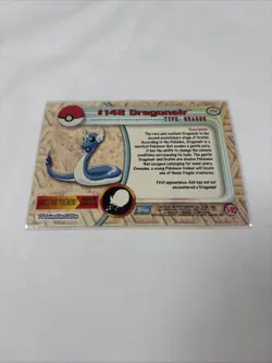 2000 Topps Pokemon TV 1st Edition Series 3 Non Holo #148 Dragonair Blue Label - Image 5