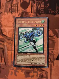 Elemental Hero Stratos JUMP-EN012 Ultra Rare Limited Edition NM YuGiOh - Image 1