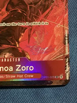 NM 💎 RORONOA ZORO #025 (OP01-025) ALT RARE - ROMANCE DAWN ONE PIECE TCG - Image 2