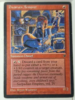 Dwarven Armorer - Fallen Empires - Magic the Gathering MTG Nice! - Image 1