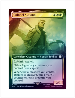 1x Colonel Autumn, Extended Art Foil, Magic MTG NM - Image 1