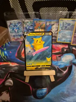 Surfing Pikachu V 008/025 - Celebrations 25th Anniversary Pokemon Card - Image 2