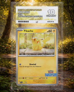 Pokemon Pikachu Illustration Contest 2024 #214 ACE 10 Gem Mint TCG - Image 1