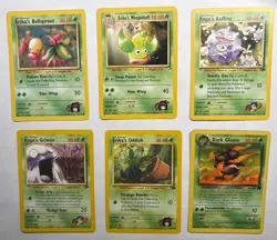 LOT Erika’s and Koga’s GRASS TYPE Pokemon TCG Original Cards - Image 1
