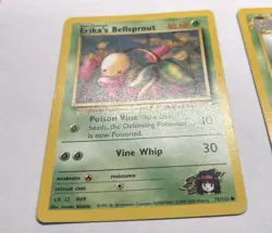 LOT Erika’s and Koga’s GRASS TYPE Pokemon TCG Original Cards - Image 2