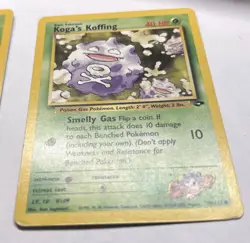 LOT Erika’s and Koga’s GRASS TYPE Pokemon TCG Original Cards - Image 4
