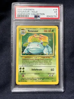 Pokemon TCG Venusaur Legendary Collection 18/110 Hole Rare PSA 5 - Image 1