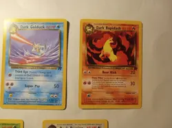 Pokemon Dark Set. Jolteon, Golduck, Rapidash, Muck, Persian. Lot Of 5. Exl. Con. - Image 4