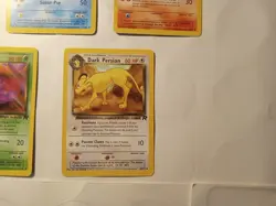 Pokemon Dark Set. Jolteon, Golduck, Rapidash, Muck, Persian. Lot Of 5. Exl. Con. - Image 5