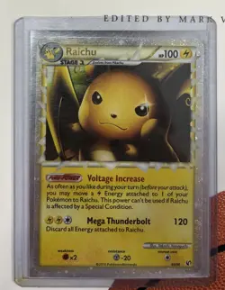 6 CARD POKEMON LOT (Raichu, Mewtwo, Flagon, Etc.) 2004-2010 Era - Image 2