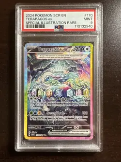 Terapagos EX 170/142 Pokemon TCG Stellar Crown PSA 9 MINT - Image 1