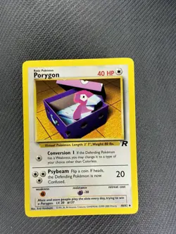 Pokemon Cards Porygon 48/82 UNLIMITED Team Rocket WOTC Uncommon LP - Image 1