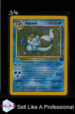 AQUANA POKEMON 12/64 2000 BASE SET HOLO GERMAN - Image 1