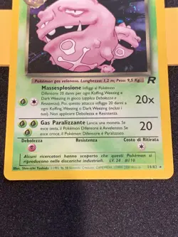 Pokemon TCG Dark Weezing Team Rocket 14/82 Holo Italian Card - Image 5