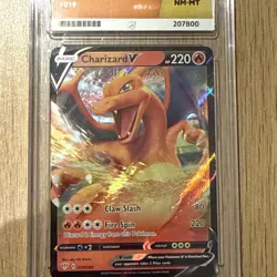 Pokemon TCG Charizard v Darkness Ablaze Card 019/189 Ace Grade 8 - Image 4