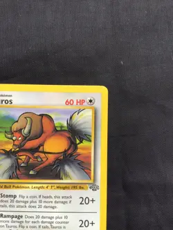 Pokemon Cards: Jungle 1st Edition Uncommon: Tauros 47/64 - Image 3