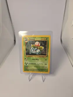 Ivysaur Vine Whip/Poisonpowder 60 HP Pokemon TCG Card 30/102 - Shadowless - Image 1