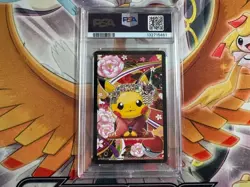 Pokemon 2016 Playing Cards Maiko Pikachu & Okuge Pikachu King of Clubs PSA 10 - Image 2
