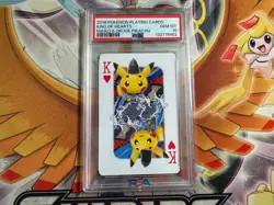 Pokemon 2016 Playing Cards Maiko Pikachu & Okuge Pikachu King of Hearts PSA 10 - Image 1