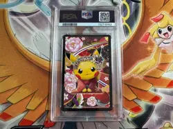 Pokemon 2016 Playing Cards Maiko Pikachu & Okuge Pikachu King of Hearts PSA 10 - Image 2