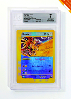 Pokemon BGS 7 Ho-Oh Crystal #149 Reverse Foil Skyridge 2003 Italiano - Image 1