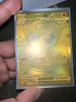 Pokemon TCG Phantasmal Flames Mega Charizard X EX #130/094 GOLD - RAW NM - Image 1