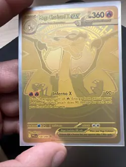 Pokemon TCG Phantasmal Flames Mega Charizard X EX #130/094 GOLD - RAW NM - Image 2