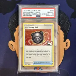 💎PSA 10 GEM MINT 2023 Pokemon Prize Pack Series 3 HISUIAN HEAVY BALL #146 Holo - Image 2