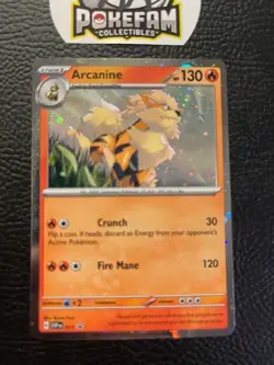 Arcanine SVP011 Pokemon TCG SV Black Star Promo Cosmos Holo NM - Image 1