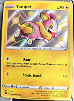 Yamper Shiny Vault Holo Rare Pokemon Shining Fates Card - Image 1