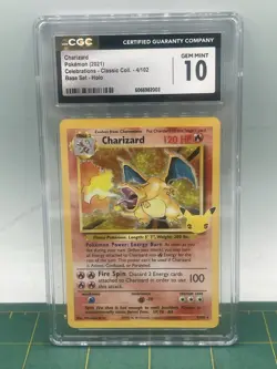 2021 POKEMON CELEBRATIONS CLASSIC COLLECTION #4/102 CHARIZARD CGC 10 GEM MINT - Image 1