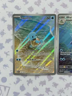 Pokemon TCG Lot Of 3 S&V151 Cards. Squirtle 170, Wartortle 171, Blastoise ex 200 - Image 2