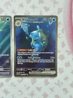 Pokemon TCG Lot Of 3 S&V151 Cards. Squirtle 170, Wartortle 171, Blastoise ex 200 - Image 4