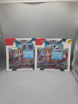 Pokemon TCG Paradox Rift 3-Pack Blister Bundle (Arctibax & Cetitan) NEW / SEALED - Image 1