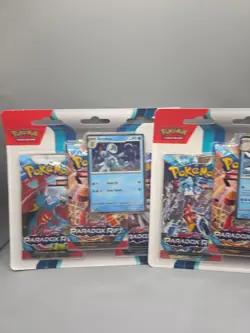 Pokemon TCG Paradox Rift 3-Pack Blister Bundle (Arctibax & Cetitan) NEW / SEALED - Image 2