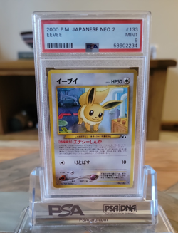 2000 Pokemon TCG Eevee Neo Discovery Japanese No.133 PSA 9 - MINT - Image 1