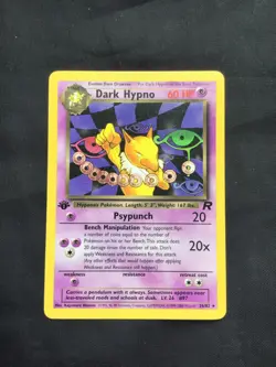 Pokemon Cards: Team Rocket 1st Edition Rare: Dark Hypno 26/82 - Image 1