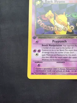 Pokemon Cards: Team Rocket 1st Edition Rare: Dark Hypno 26/82 - Image 5