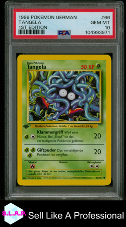 TANGELA 1ST EDITION POKEMON GERMAN 1999 66 PSA 10 - Image 1