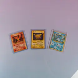 ARKTOS LAVADOS ZAPDOS HOLO POKEMON MYSTERY OF THE FOSSILS 1997 JAP LOT (2) - Image 1