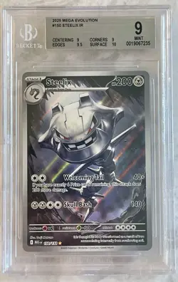 Steelix 150/132 Me01: Mega Evolution Holo BGS 9 Pokemon Graded - Image 1
