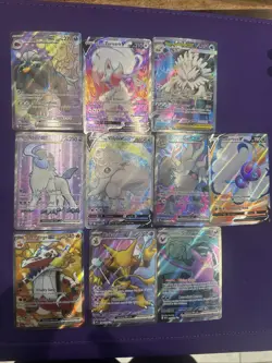 NEAR MINT POKEMON FULL ART LOT OF 10 CARDS PACK FRESH 151 AND MORE SETS - Image 1