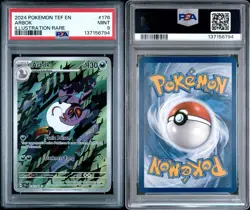 Arbok Illustration Rare Pokemon Temporal Forces 176/162 PSA 9 MINT - Image 3