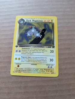 Pokemon Card - Dark Magneton Team Rocket 1st Edition 28/82 Rare - Image 1
