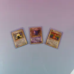 RELAXO GENGAR DRAGONITE POKEMON HOLO JUNGLE 1997 MYSTERY OF FOSSILS JP LOT (3) - Image 1