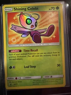 Shining Celebi SM79 Sm Promo Holo Pokemon Card - Image 1
