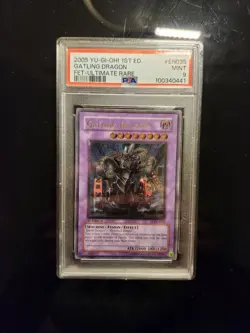 Yugioh STRONG PSA 9 Gatling Dragon FET-EN035 Ultimate 1st MINT REGRADEU - Image 2