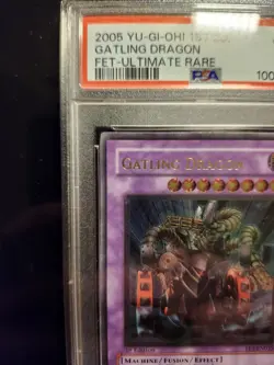 Yugioh STRONG PSA 9 Gatling Dragon FET-EN035 Ultimate 1st MINT REGRADEU - Image 3