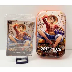 One Piece Monkey D. Luffy P-075 English Promo Tin Set Vol 2 Exclusive Sealed - Image 1