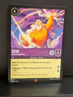 Zeus - God Of Lightning 61/204 The First Chapter Disney Lorcana TCG Non Foil - Image 1
